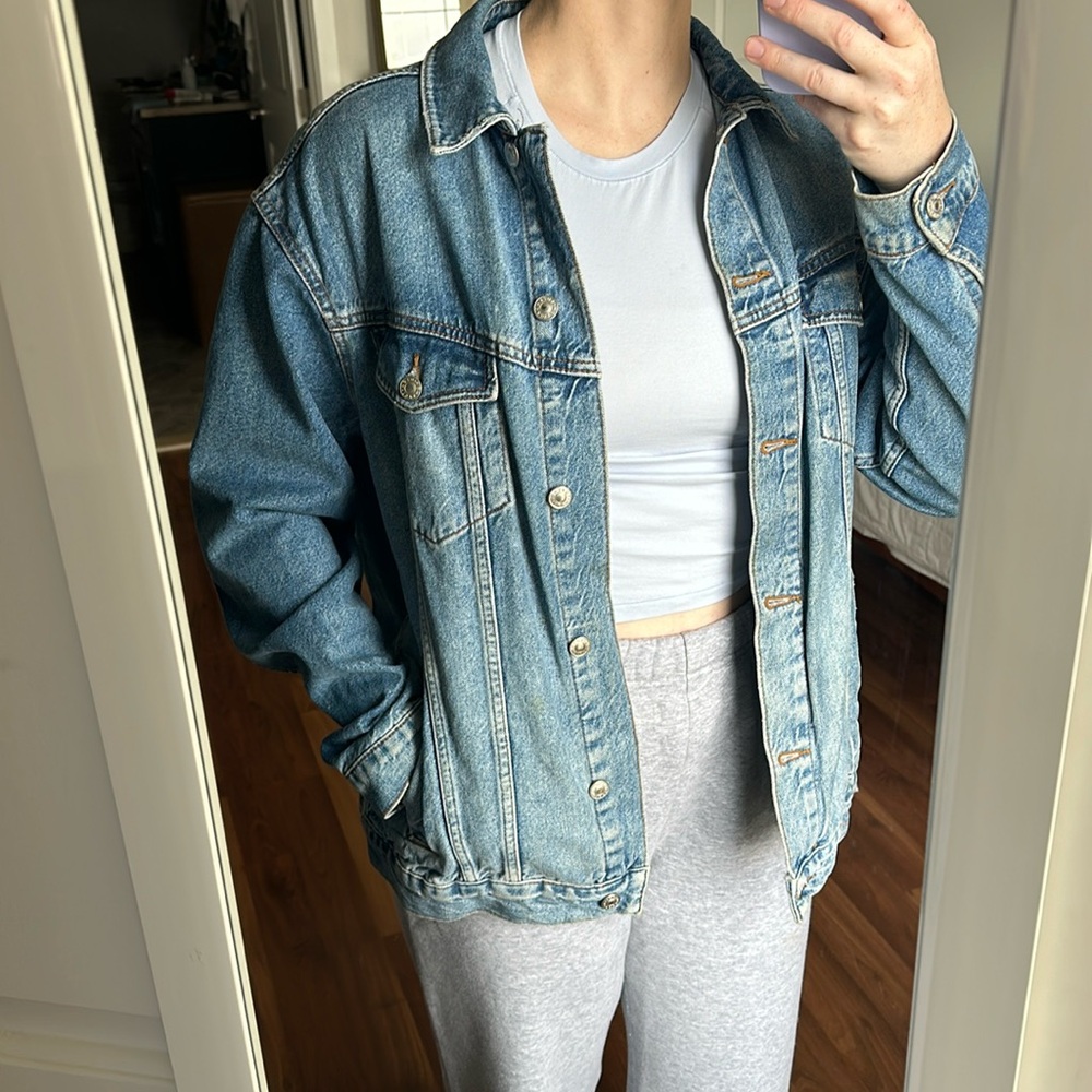 Topshop Oversized Denim Jacket